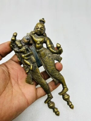 Vintage Brass Betel Nut Cutter Old Brass Hand Made Lady  Figure Betel Nut Cutter - Image 1 of 4