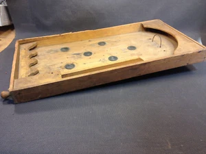 Ancien flipper en bois jouet enfant ou bistrot vintage jeu ancien - Picture 1 of 8