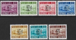 1969 Guernsey Sg D1/D7 Postage Due Set MNH - Picture 1 of 2