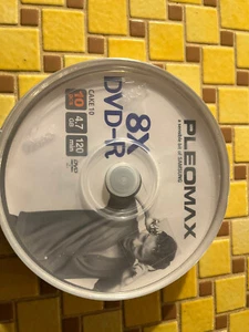 cake 10 pieces DVD-R 8X 4.7 gb 120 min pleomax By SAMSUNG ref DXG47810CK - Photo 1/4