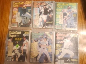 1983 - 1985 Season Lot Of 6 Vintage Issues Baseball Digest  Good Condition! - Picture 1 of 7