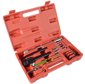 16pcs Damage Glow Plug Removal Kit 8~10mm Plug Extractor Repair Cylinder Head - Foto 1 di 4