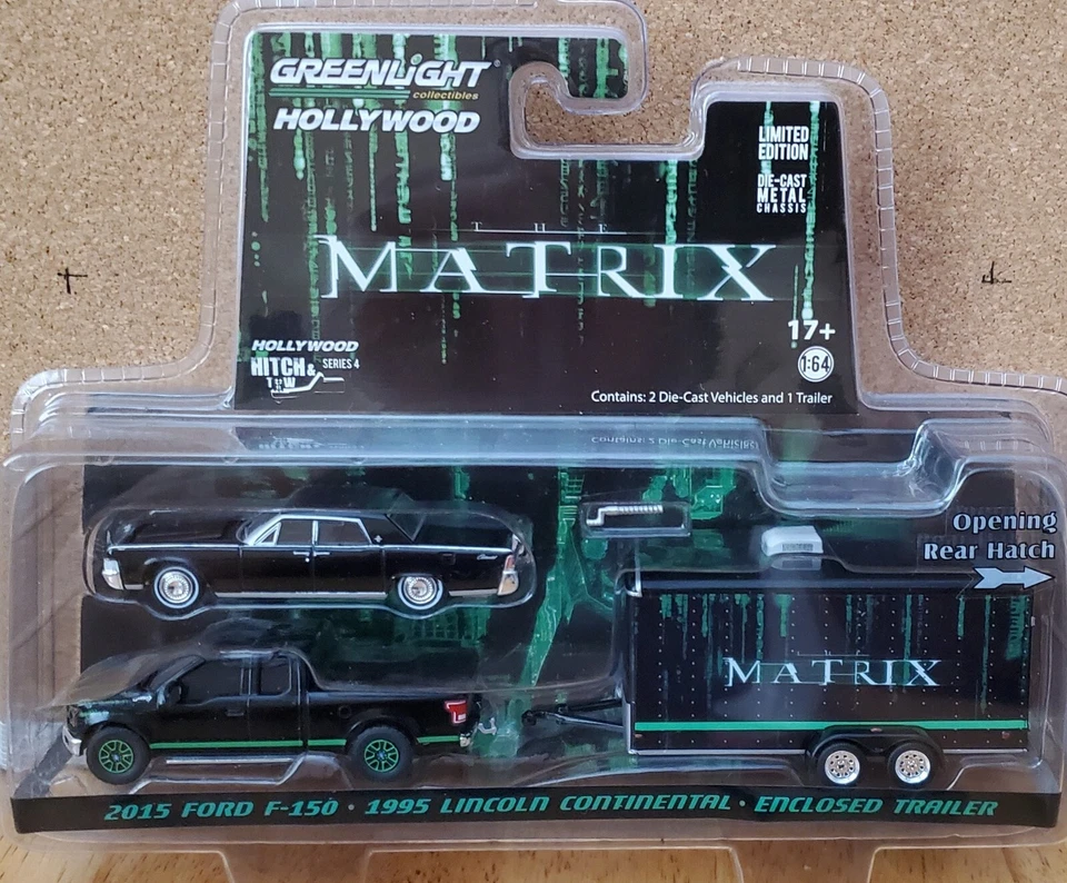Greenlight Hollywood The Matrix 1995 年林肯大陆和 2015 年福特 F-150 — 第 1/1 张图片