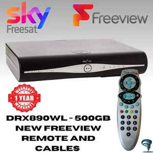 Sky + HD Box 500GB DRX890WL New Replacement Remote Cable Freeview Wi-Fi Wireless - Picture 1 of 12