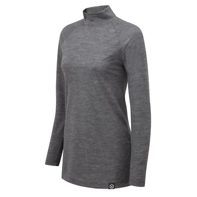 Knox Clara Ladies Long Sleeve Multi Sport Motorcycle Base Layer - Grey - Image 1 of 4