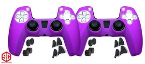 2x rutschfeste Hauthülle Schale weiche Silikonabdeckungen für DualSense PS5 Controller - Bild 1 von 4