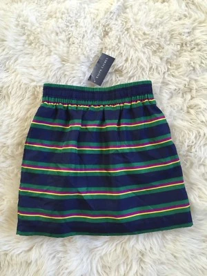 NUEVO CON ETIQUETAS Ralph Lauren Niñas Falda de Seda Multi Rayas Talla 6X NUEVA Foto 1 de 4