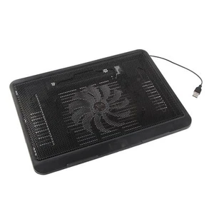 (Black)14 Inch Laptop Cooling Pad Notebook Stand Hydraulic Bearing Ergonomic - Picture 1 of 12