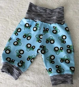 Pantalones cortos bomphose pantalones cortos pantalones de verano tractor azul claro HECHOS A MANO - Imagen 1 de 1