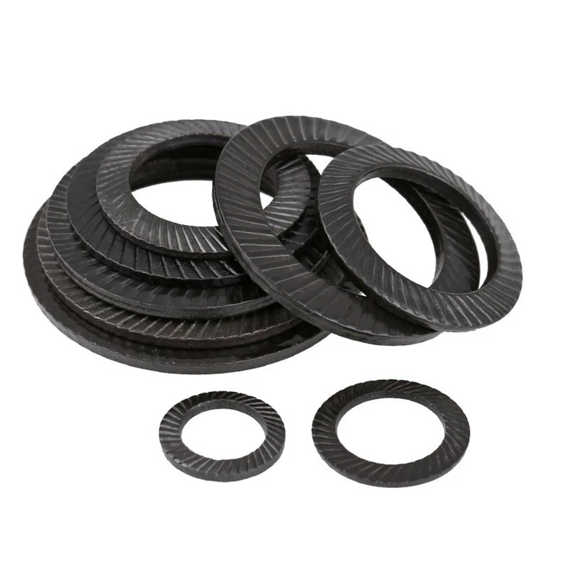 Steel Washers Toothed Safety Serrated Spring Lock Washer M3 M4 M5 M6 M8 To M30 - Photo 1/4