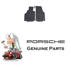 PORSCHE 911 996 GENUINE FLOOR MATS BLACK FRONT 1999 TO 2005 00004480053A10 - Picture 1 of 1