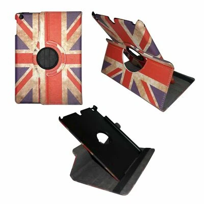 UNION JACK LEATHER 360° ROTATING CASE COVER FOR APPLE IPAD AIR 2 PRO 9.7" MINI   - Image 1 of 4