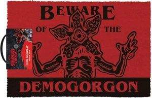 Stranger Things Doormat Beware Demogorgon Design 40cm x 60cm Indoor and Outdoo - Picture 1 of 1