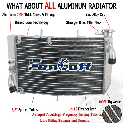 Fits 2001~2006 Honda CBR600 CBR 600 F4 CBR600 F4i Aluminum Motorcycle Radiator Foto 1 de 4