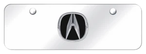 Acura 3D Logo Stainless Steel Mini License Plate Official Licensed - Imagen 1 de 4