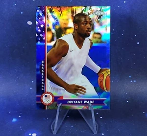 Dwyane Wade 2024 Topps Chrome US Olympic Team USA Basketball Refractor - Picture 1 of 6