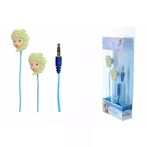 Disney Frozen In Ear Head Phones Elsa Kids Music sound Limiting Childrens Buds - Picture 1 of 2