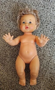 Vintage Ideal Toy Corp 1973 Rub A Dub Baby Doll vinile articolato testa, braccia e gambe - Foto 1 di 8
