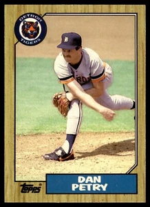 1987 Topps Tiffany Baseball Card #752 Dan Petry Detroit Tigers - Picture 1 of 2
