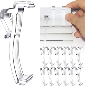 Clear Plastic 2.5 Inch Blind Clips - Hidden Valance Clips for Horizontal Blinds - Picture 1 of 6