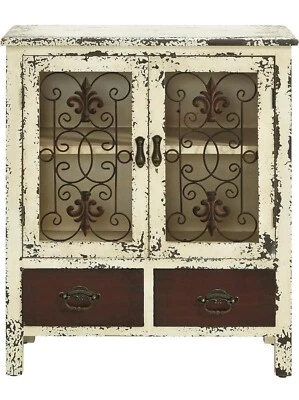 Beautiful Parcel 2-Door 2-Drawer Console, White 30" L x 13.75" W x 25.5" H - Image 1 of 4