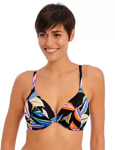 Top de bikini Freya Desert Disco con aros para mujer talla 32D forrado nuevo con etiquetas - Imagen 1 de 6