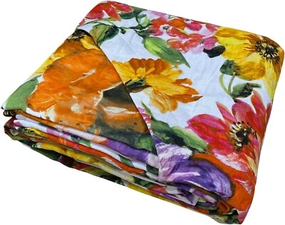 COPRILETTO MATRIMONIALE FAZZINI JARDIN MAJORELLE PIQUET IN COTONE 2 PIAZZE - Immagine 1 di 4