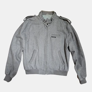Members Only Europe Craft Wool Blend Classic Racer Bomber Jacket Full Zip 42 - Picture 1 of 16