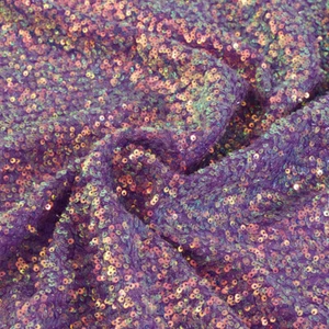 1Yard DIY Sparkly Glitter Sequin Fabric for Wedding Dress Clothing Sewing Fabric - Picture 1 of 43