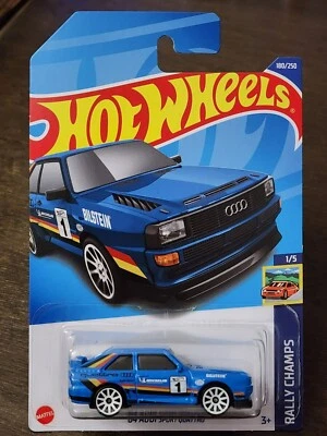 Hot Wheels Rally Champs #1/5 '84 Audi Sport Quattro - Image 1 of 3