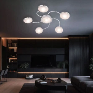 LED Plafoniera 6 Fiamma Design Faretto da Soffitto Lampada da Soggiorno - Foto 1 di 7