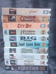 (10) Feature Films For Families VHS Lot NEW Sealed -RUNAWAY -CITY BOY & 8 OTHERS - Foto 1 di 11