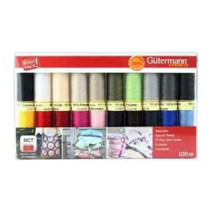 Gutermann Thread Set: Sew-All Thread 100m, Pack of 20, Assorted - BNIB - Picture 1 of 2