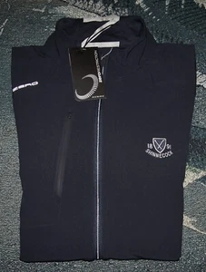 NEW ZERO RESTRICTION Full Zip Sweater Jacket Shirt SHINNECOCK HILLS GOLF CLUB M - Picture 1 of 8