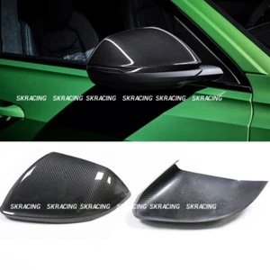 For AUDI Q8 RSQ8 SQ8 19-23 DRY Carbon Fiber Rearview Side Mirror Cover Cap AddOn - Imagen 1 de 13