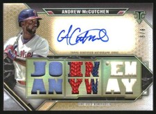 2021 Topps Triple Threads Autograph Relics Gold Andrew McCutchen Auto /9