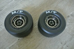 Traxxas TRX 9475 X Reifen auf Felge montiert Chrom hinten Drag Slash - Bild 1 von 4