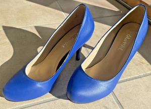 Stöckelschuhe Pumps blau 8cm Absatz im Schuhkarton - Bild 1 von 11