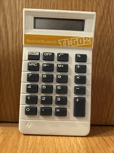 Vintage Texas Instruments TI-502 Simple Small Calculator - Free Postage - Picture 1 of 2