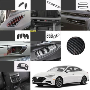 For 2020-2023 Hyundai Sonata Carbon Fiber ABS Interior Kit Cover Trim Decor 14x - Foto 1 di 12
