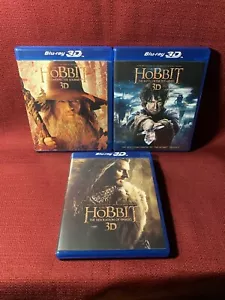 THE HOBBIT TRILOGY 3D + Blu-Ray + DVD No Digital SHIPS FREE - Imagen 1 de 5