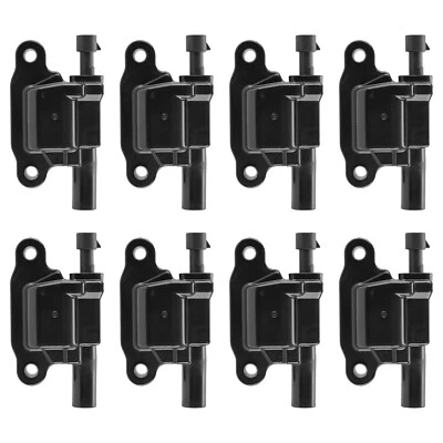8 Piece Premium High Performance Ignition Coil Square Style fit Silverado Sierra - Image 1 of 4