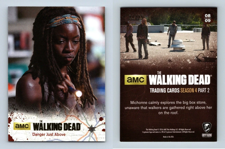 Danger #8 The Walking Dead S4 Pt2 Cryptozoic 2016 Gold Foil #21/25 Parallel Card - Image 1 of 1