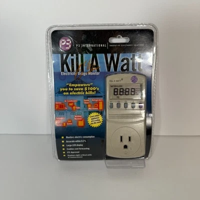 Kill A Watt Electricity Usage Monitor P3 International P4400 Reduce Energy NEW - Image 1 of 3