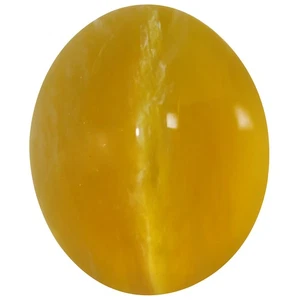 7.28 Ct Sparkling Perfect Oval Cab 13.2 x 1.9 MM Yellow Madagascar Natural Opal - Foto 1 di 4