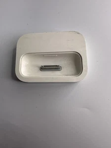 Base de carga original Apple Docking Station A1256 iPod Iphone blanca sin cable - Imagen 1 de 5