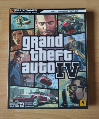 GTA 4 Grand Theft Auto IV Signature Series Brady Games Strategy Guide Book & Map - Image 1 of 2