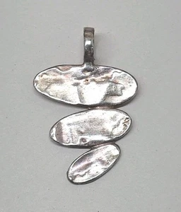 Biche de Berre Brutalist Anhänger Lavalier signiert Modernist Design Frankreich EXC - Bild 1 von 7