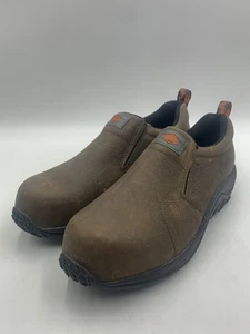 Merrell Jungle Moc Leather Comp Toe Work Shoes Wide Width Mens 13W Espresso - Picture 1 of 16