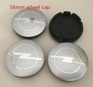 4 Stück 56mm Nabendeckel Felgendeckel Für Opel Nabenkappen Silber Wheel Caps NEW - Bild 1 von 4